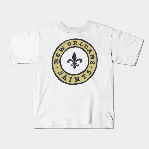 New Orleans Saiiiints 08 Kids T-Shirt by Very Simple Graph